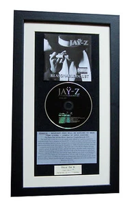 JAY-Z Reasonable Doubt CLASSIC CD Album TOP QUALITY FRAMED+EXPRESS GLOBAL SHIP - Picture 1 of 8