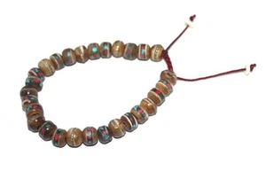 Adjustable Tibetan prayer beads Gypsy bracelet Yoga wrist mala Tribal bracelet - Picture 1 of 2