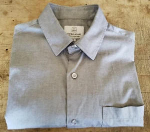 Dumbo House Brooklyn NYC Private Club Men's Gray Slim Fit Pocket Shirt Medium M - Picture 1 of 5