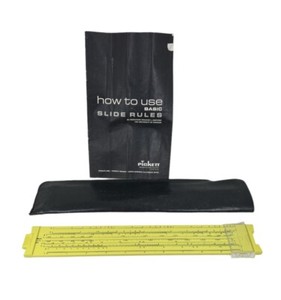 Vintage - Pickett Microline 120 Yellow Slide Rule with Case / Instruction Book