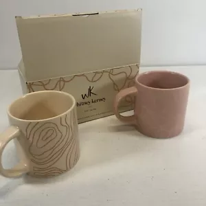 Whitney Kerney Set of Two Mugs - New in Box - Picture 1 of 3