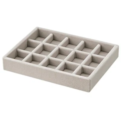 MUJI Velour Partition Inner Box Gray W15.5 x D12 x H2.5 cm for Acrylic Drawer - Image 1 of 4