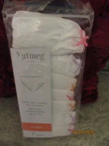 NUTMEG - SLIP BAMBINA X CONFEZIONE DA 7 PER ADATTARSI 3 - 4 ANNI - B/N - Foto 1 di 3