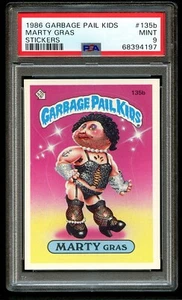 1986 Garbage Pail Kids MARTY GRAS #135b PSA 9 MINT - Great Centering! - Bild 1 von 2