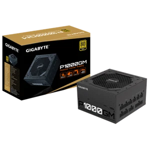 Gigabyte P1000GM PSU ATX 1000W PFC Gold 80+ Certified Fully Modular 120MM FAN - Picture 1 of 7