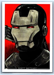 War Machine Sketch Card Scott Sketches Trading Card Print Fan Art - Picture 1 of 3