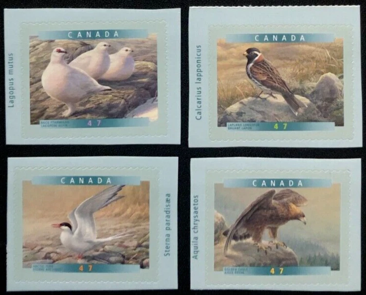 CANADA 2001 BIRDS, SELF-ADHESIVE Sc 1890-1893 MNH - Image 1 of 1