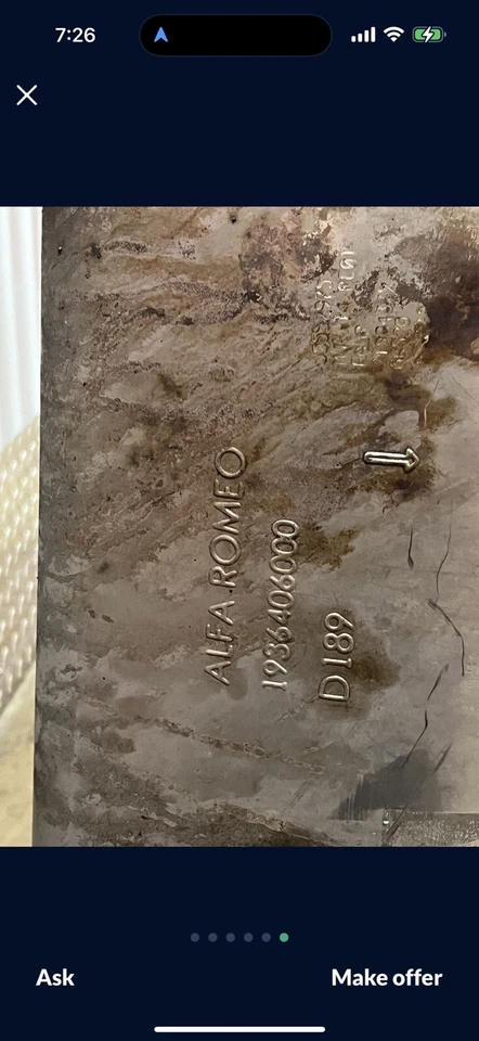 Alfa Romeo 1936406000 D 189 Foto 1 de 4