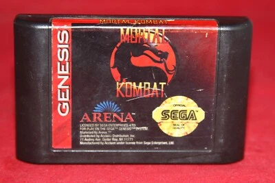 Mortal Kombat (Sega Genesis, 1992) Authentic Game Cartridge. - Image 1 of 3