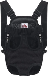 Dog Carrying Backpack by Dogstuff–Easy Fit Legs Out Pet Backpack Carrier-Small - Picture 1 of 8