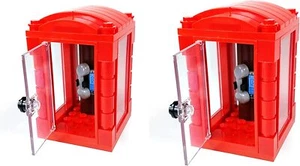 Traditional British Red Telephone Booth Building Blocks Toy Bricks Set - Picture 1 of 6
