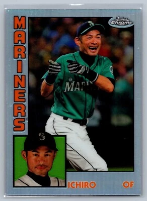 2019 Topps Chrome Ichiro 1984 35th Anniversary Refractor #84TC-14 - NM-MT - Image 1 of 2