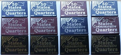2005 - 2008 50 States Commemorative Quarters, Denver/Philly/Gold Edition 12 Sets - Image 1 of 4