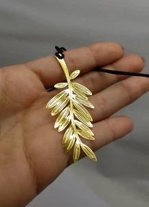 Palm Tree leaf Filigree Gold Finished Book Separator Bookmark I - Imagen 1 de 3