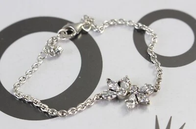 Pandora Funkelnd Herbarium Cluster Kettenarmband 925 Silber 20cm 592398C01 V2-20 - Bild 1 von 4