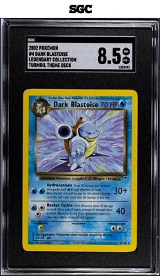 Dark Blastoise 4/110 Pokemon Legendary Collection Turmoil Deck SGC 8.5 NM MINT + - Image 1 of 2
