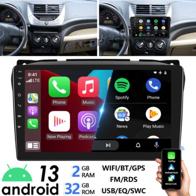 NHOPEEW 2+32GB Android 13 Carplay For Suzuki Alto 2009-2015 Car Stereo Radio SatNav GPS