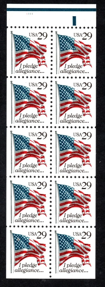 US Scott #2593a, Never Folded Booklet Pane - Image 1 of 1