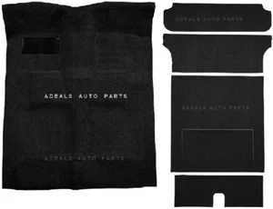 ACC 55-57 CHEVY NOMAD 2-DOOR WAGON BLACK MOLDED COMPLETE CARPET RUG FRONT & REAR - Picture 1 of 1
