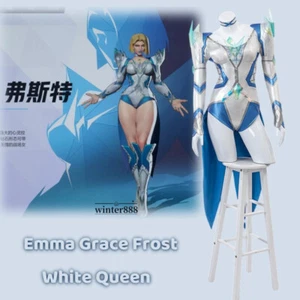 Body tuta collant regina bianca Marvel Rivals vestito cosplay abbigliamento regali - Foto 1 di 26