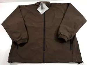 NWT XS REG GERBER OUTERWEAR 51S5 WARRIOR SOFTSHELL LINER JACKET BROWN XS REGULAR - Picture 1 of 3