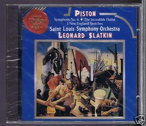 WALTER PISTON CD NEW SYMPHONY 6/ THE INCREDIBLE FLUTIST/ LEONARD SLATKIN - Bild 1 von 1