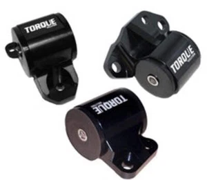 Torque Solution 3pc Billet Engine Mount Kit (3 Bolt): 92-95 Honda Civic, 94-01 I - Picture 1 of 1