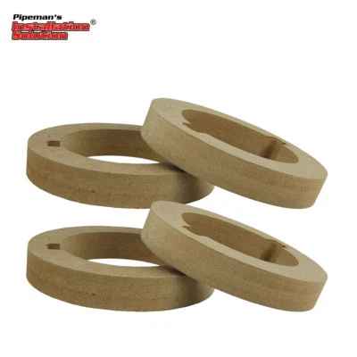 Anillos adaptadores de tweeter personalizados de MDF 2,9" ID x 4,3" OD instalación de audio para automóvil 2 pares Foto 1 de 4