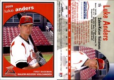 Luke Anders 2009 Grandstand Salem-Keizer Volcanoes #NNO Card *AutographDen*