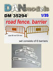 Danmodel 35294 - Material for dioramas - Road fence. Barrier - 6 pcs 1/35