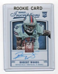 2013 ELITE ROOKIE INSCRIPTIONS ROBERT WOODS ROOKIE AUTO BILLS / RAMS - Bild 1 von 2