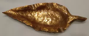 More details for vintage handmade copper ashtray rhodesia zimbabwe trinket tray leaf shaped