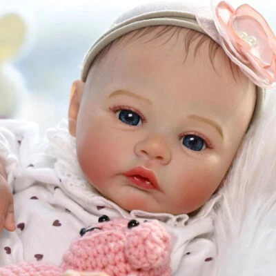 18'' Soft Reborn Baby Doll Realistic Baby Dolls Full Vinyl Body Newborn Gift