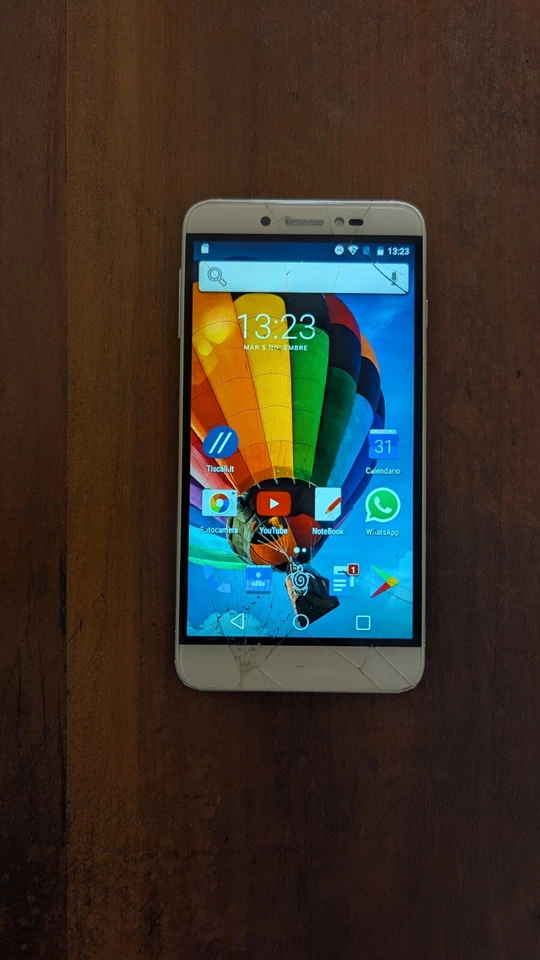 Mediacom Phonepad Duo S5321 - Funzionante - Schermo lesionato - Immagine 1 di 4