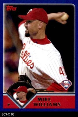 2003 Topps Traded #98 Mike Williams T Phillies 8 - NM/MT - Image 1 of 2