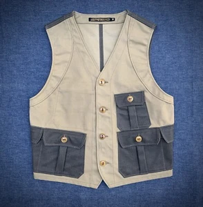 Rising Sun & Co Packer Two Tone vest vintage workwear made in USA RRL Kapital - Picture 1 of 24
