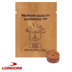 Coda biliardo pelle pelle adesiva RENZLINE DA VINCI 13 mm morbida (S) by Longoni - Foto 1 di 5
