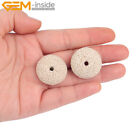 White Yellow Red Volcanic Sponge Lava Disc Beads For Jewelry Making 15” 27mm