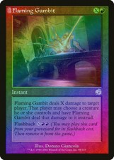 Flaming Gambit FOIL Torment PLD Red Uncommon MAGIC GATHERING CARD ABUGames