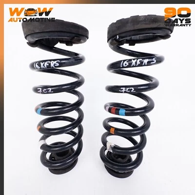 JUEGO DE PAR DE MUELLES HELICOIDALES TRASEROS IZQUIERDO Y DERECHO JAGUAR XF X260 NEGRO OEM 16-24 Foto 1 de 4