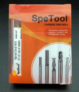 Neu, fünf Stück 1/4" SPETOOL Hartmetall Spiralschaftfräser Bohrer (W04004) - Bild 1 von 7