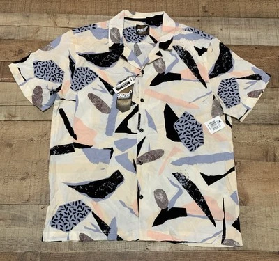 Fresh Prints of Bel-Air Men's XL Button Up Shirt Geometric All Over Print - Image 1 of 4
