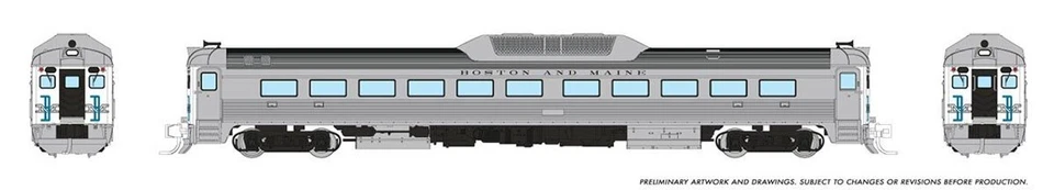 Rapido N Budd RDC-1 Boston & Maine B&M # DC LED 516004 - Image 1 of 1