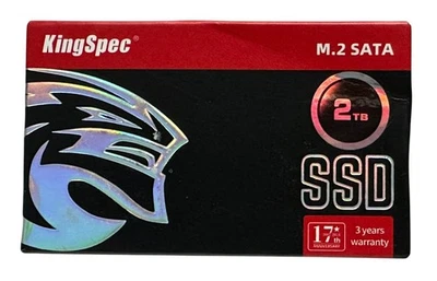 NEW KingSpec NGFF SATA M2 SSD internal Solid State Drive  2TB - Image 1 of 2