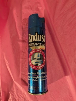 Endust for electronics anti-static cleaning & dusting spay PC's VCR's TVs screen - Image 1 of 2