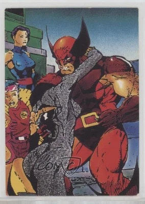 1991 Comic Images Marvel X-Men Black Widow Wolverine Psylocke Jubilee #25 0l4h - Image 1 of 3