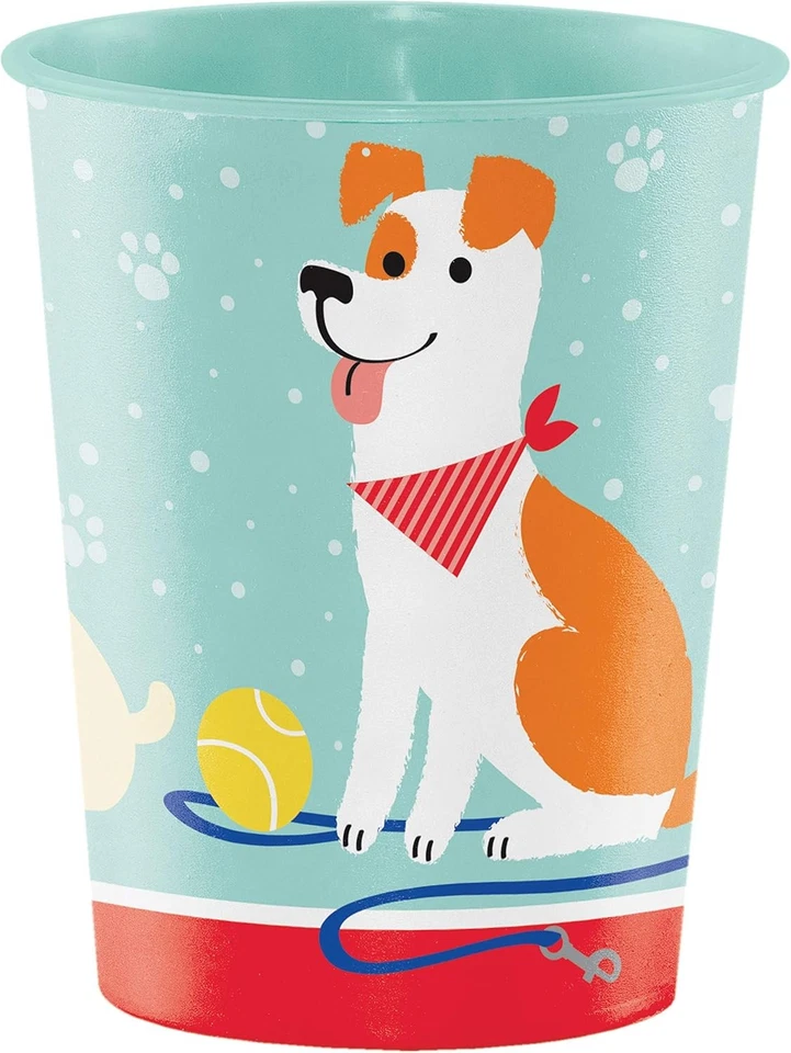 Dog Party Animal Pet Puppy Cute Kids Birthday Party Favor 16 oz. Plastic Cup - Image 1 of 1