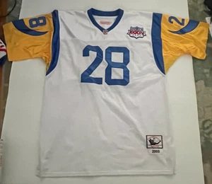 Mitchell & Ness 56 Marshall Faulk 2000 Throwback Authentic White Super Bowl - Bild 1 von 11