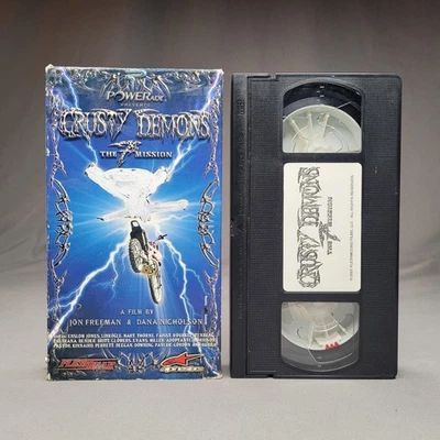 Crusty Demons The 7 Mission VHS Tape 2001 Freestyle MX Motocross Extreme Tested - Image 1 of 4
