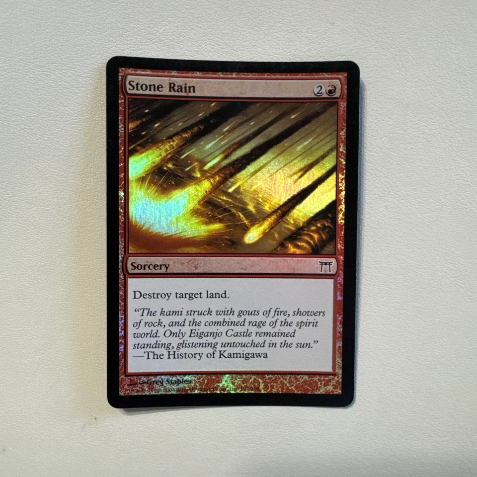 Stone Rain (FOIL) - Champions of Kamigawa - Magic The Gathering - Image 1 of 1
